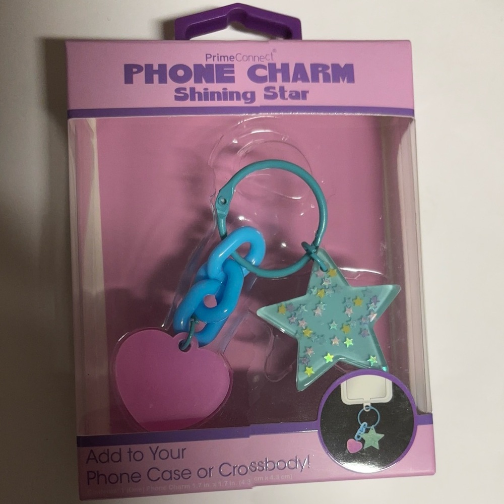 Cute star dangle Phone charm New in box